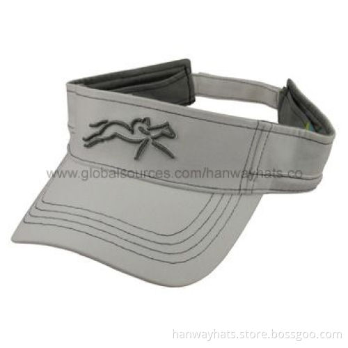 Cheap Sun Visor Hat, Made from Cotton Twill with Embroidery and Velcro Strap at BackNew